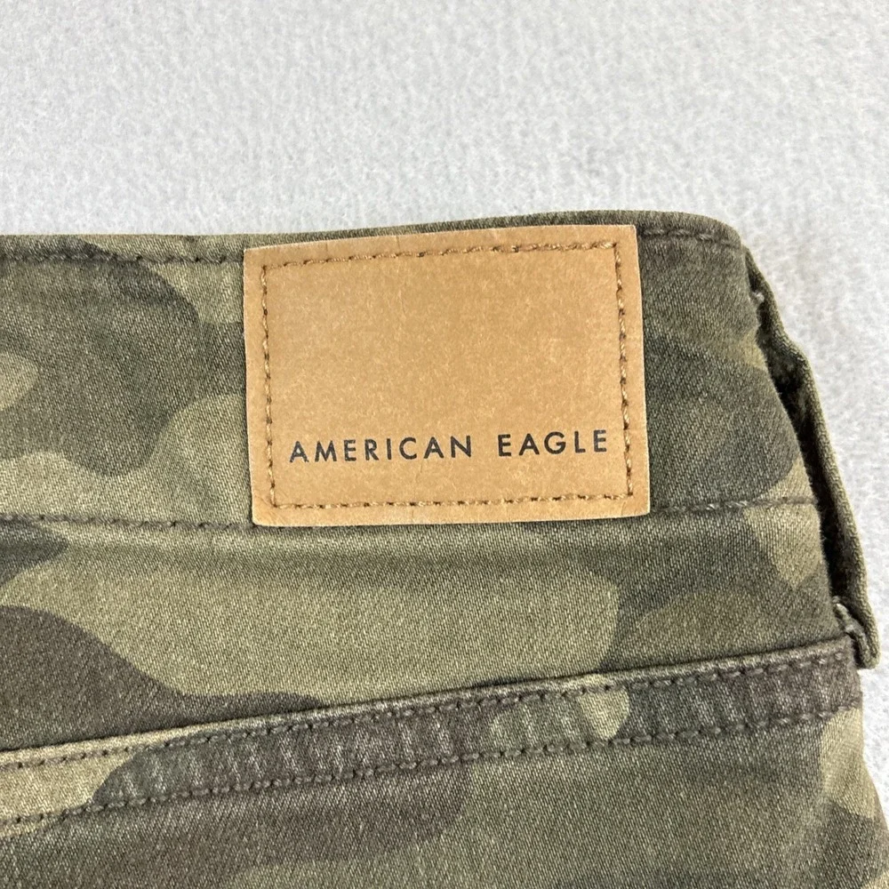 American Eagle AE Hi-Rise Camo Crop Jegging Sz 4‎ Women Next Level Stretch Cargo